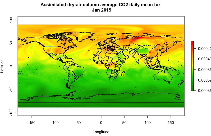 Jan 2015: Average CO2 Levels